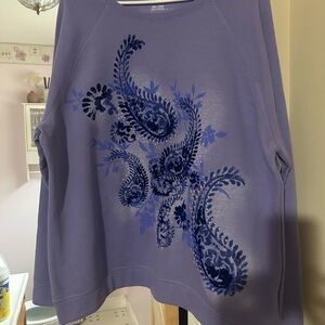 Purple Paisley Sweatshirt